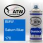 Preview: BMW, Saturn Blue, 176: 400ml Sprühdose, von ATW Autoteile West.